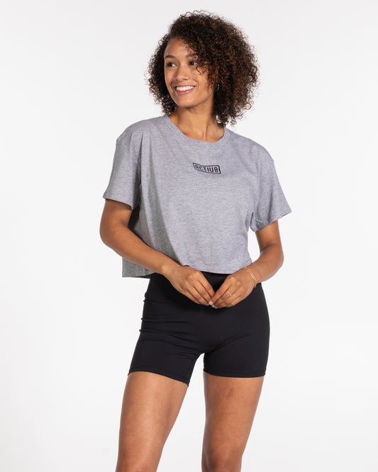 The Core Crop Tee - Heather