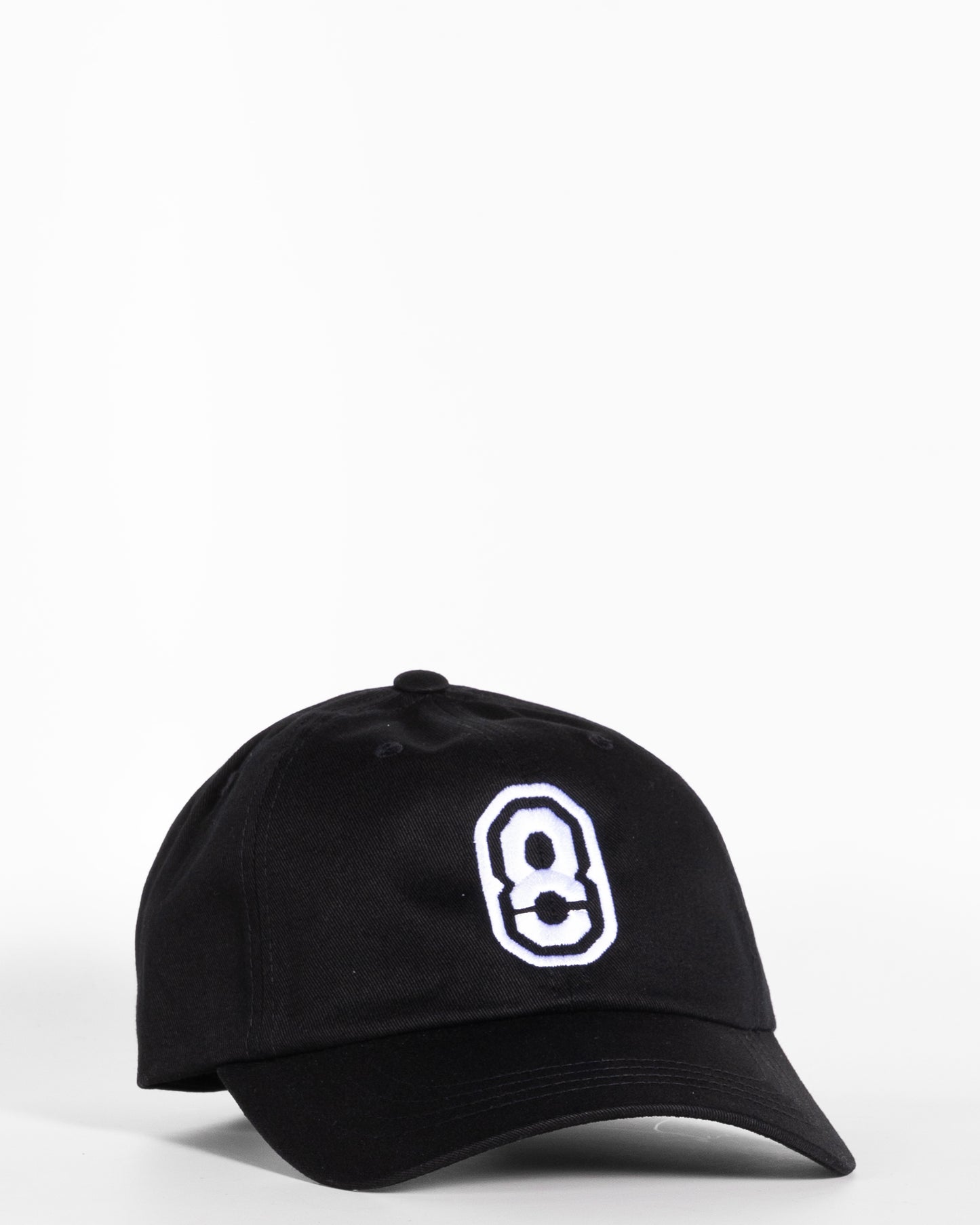 Black Dad Hat - 8 Logo