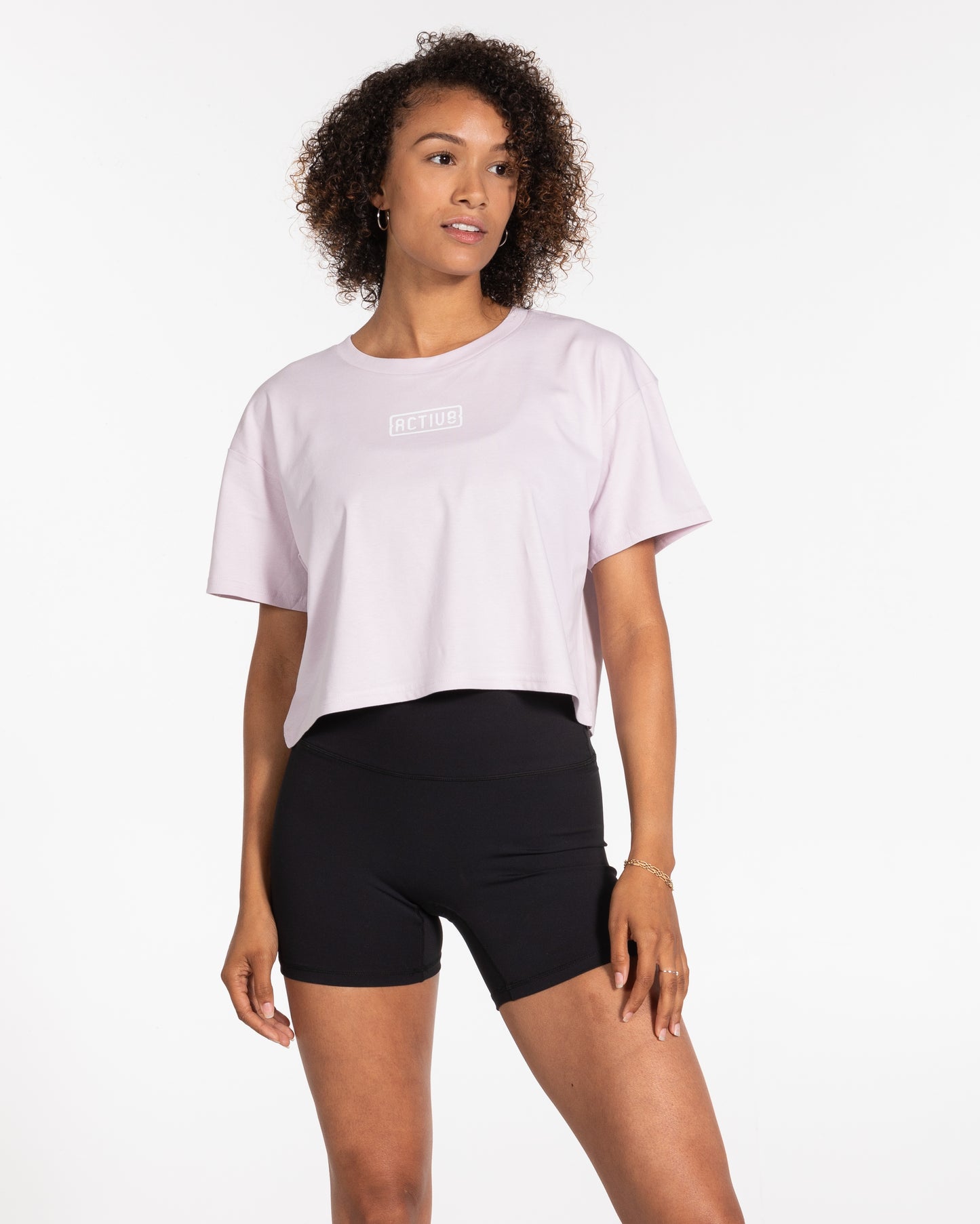 The Core Crop Tee - Lavender
